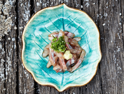 Aji tataki (Horse Mackerel Tartare)