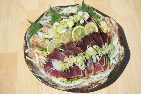 Katsuo Tataki with fresh aromatics
